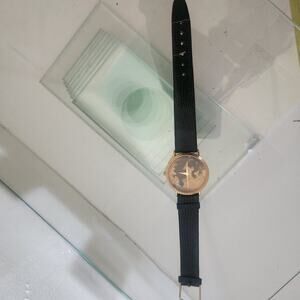 Vintage Untested 1992 Watch with leather strap